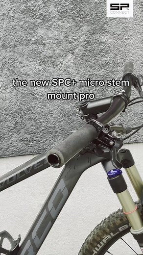 SPC Micro Stem Mount Pro for Flat Mounting on Bike Stem
