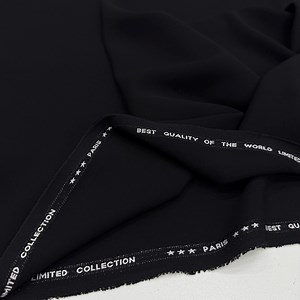 Black Italian Crepe Fabric: Luxury Drapey Textile (58" Wide) - Etsy