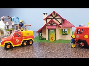Fireman Sam Toys Fire at the Playmobil Forest House Jupiter Firefighter Sam Toy Fire Station