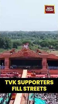 Massive Crowd at TVK Party Conference | Drone Visuals from Madurai | Tamil Nadu Political Buzz