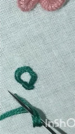 ring knot stitch # #embroiderylover