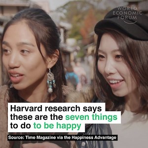 Something worth smiling about. Learn more about global happiness: https://wef.ch/2pjqC2k | World Economic Forum