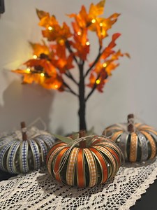Handmade Mason Jar Lid Pumpkin Fall Decor Canning Ring Pumpkin Fall Craft Thanksgiving Ribbon Pumpkins Diy Pumpkin Mason Jar Band Decoration - Etsy