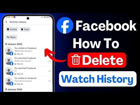 How to Delete Facebook Watch History | Clear Facebook Watch History | Facebook Reels Settings 2026