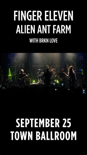 THIS THURSDAY: Finger Eleven (F11) & Alien Ant Farm at Town Ballroom with BRKN LOVE on September 25! Tickets can still be purchased here: https://www.etix.com/ticket/p/32149917/finger-eleven-buffalo-town-ballroom-buffalony | Town Ballroom