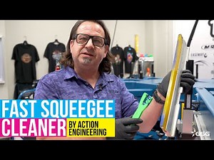 The Fastest Way To Clean Your Screen Print Squeegee | Action Engineering Squeegee Cleaner