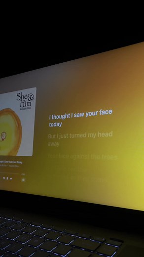 I Thought I Saw Your Face Today - She & Him - Volume One🎶 #lyrics #lyricsvideo #lyrics_songs #music #lyric