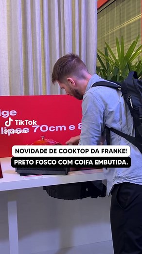 Cooktop Preto Fosco da Franke: Cozinha Harmônica