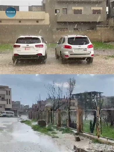 Li bajarê Hesekê barîna zîpikan erd spî kiriye