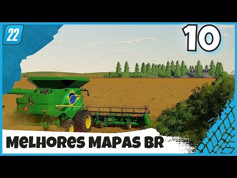 🔷Os 10 MELHORES MAPAS BR que estão no Modhub para Todas as Plataformas | FS22 Farming Simulator 22