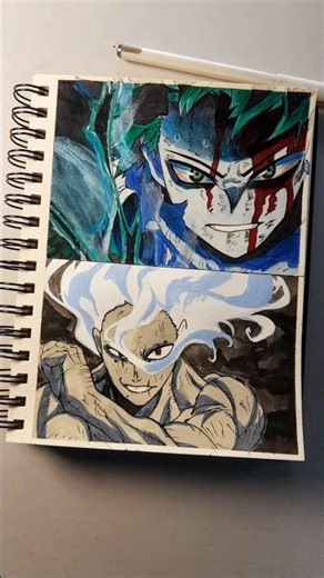 Izuku Midoriya🤜And 🤛Tomura Shigaraki || #shorts #drawing #art #izukumidoriya