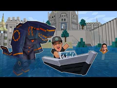 WE FOUND THE LEGENDARY SHARK GODZILLA IN MINECRAFT!