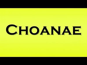 Pronunciation of Choanae