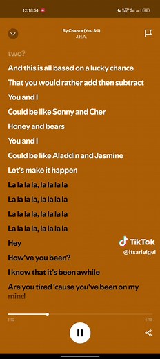 By Chance (You & I) - Lyrics Song by J.R.A