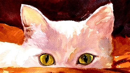 喵喵喵 水彩小喵