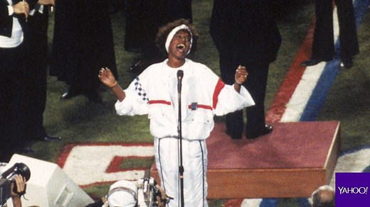 Learn the story behind Whitney Houston's immortal live rendition of "The Star-Spangled Banner" at Super Bowl XXV in February 1991. | Yahoo Entertainment