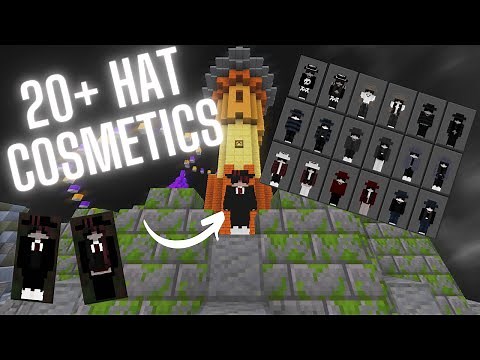 ✅ 20+ Hat COSMETICS with Custom Capes skin pack [MCBE]