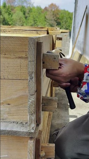 Wooden frame support with wood too #shorts