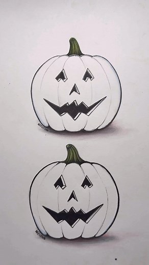 1.7M views · 10K reactions | Halloween Pumpkin with Different Techniques!  What’s your Fav?! 樂 #halloween #art #artistomg | Gaspi - Artist Oh My God | Facebook