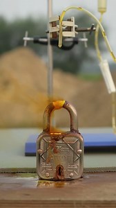 Acid Melt Metal Lock #AmaZing #mrhelal #reels #experiment | MrHelal 2