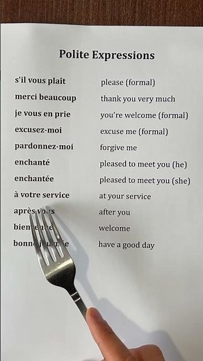 Polite expressions