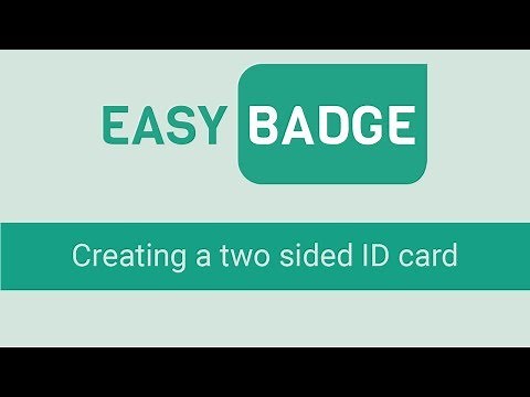 Creating a two sided design for your ID badge