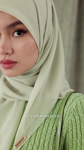 What does Green mean to you? — Lua Fold Square Scarf in Thrive 🍃💚#Lafiye