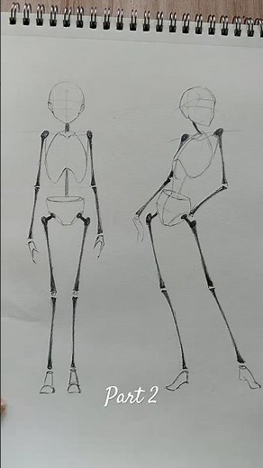Anime full body Construction Tutorial P2#anime #construction #drawing #art