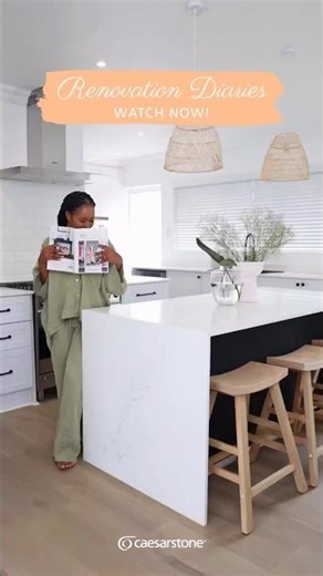 Watch Mpoomy Ledwaba's Kitchen Makeover with Caesarstone | Renovation Diaries #Shorts
