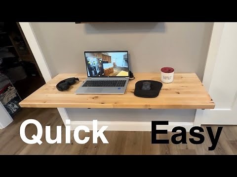 DIY Wall Mounted Desk that Will Save Your Room