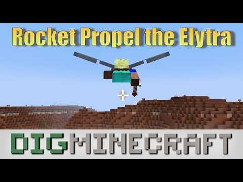 How to Rocket Propel the Elytra in Minecraft
