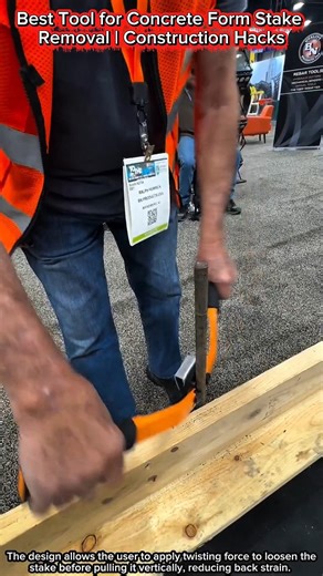 Best Tool for Concrete Form Stake Removal | Construction Hacks