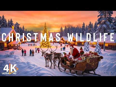 Christmas Wildlife 4K 🎄 The Secret Creatures of Snow-Covered Christmas Forests - VIDEO 4K UHD