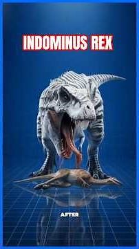🥶Indominus Rex: The Most Dangerous Hybrid Predator Ever Created #dinosaur #pterosaurus #facts