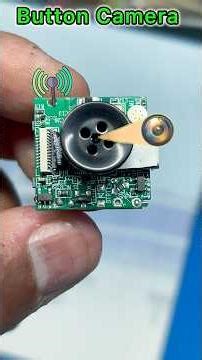 Wi-Fi Button Camera 🔥🔥 #technology #buttoncamera #spygadgets #cctv #minicamera #wirelesscamera