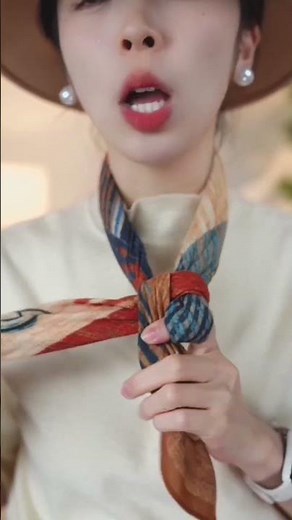 Stylish ways to tie a silk scarf