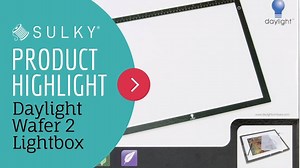 Learn how the Wafer 2 Light Box by the Daylight Company benefits your sewing, quilting and crafting. You'll be transferring patterns, templates and designs, layering appliques and more like a pro with this Ultra Slim light box in your sewing room! Large size: https://www.sulky.com/item/wafer-2-lightbox-by-daylight-company Small size: https://www.sulky.com/item/wafer-1-lightbox-by-daylight-company | Sulky of America | Facebook