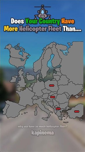 Does your country have more helicopter fleet than.... 🌍 #map #mapping #country #countries