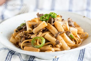 Bulgogi Kimchi Pasta (Spaghetti or Linguine) - GF