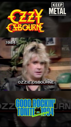 Ozzy Osbourne on being a “modern-day folk hero” in a 1984 interview with Terry David Mulligan on CBC Vancouver TV’s “Good Rockin’ Tonite.” 🤘🇨🇦 “You know… people make folk heroes out of villains. Maybe I’m just one of them.” #OzzyOsbourne #GoodRockinTonite #LostInterview #OzzyForever #TerryDavidMulligan | Keep Metal