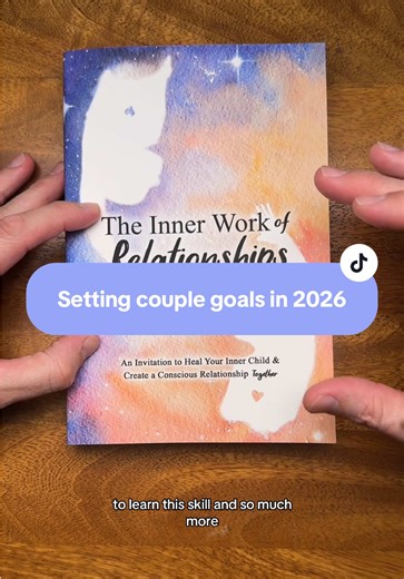Setting couple goals for the new year is a great bonding and motivating relationship skill. Pick a theme word to set intention and inspire your goals! Choose a word, discuss the meaning and significance, then share your visions and goals for the new year. Make sure to write your goals down so you can review them together each month and reflect on your goals at the end of the year. 📚The Inner Work of Relationships book If you want to stay motivated and aligned in the new year with your partner, 