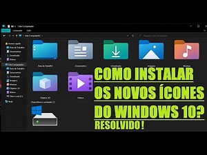 INSTALAÇÃO DOS NOVOS ÍCONES DO WINDOWS 10!