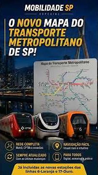 New São Paulo metropolitan transport map - June 26. #metrosp #spmobility