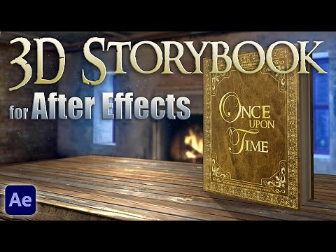 Custom 3D Storybook / Fairy Tale Book Animation - After Effects