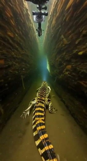 Tiny Camera, Apex Predator Crocodile POV