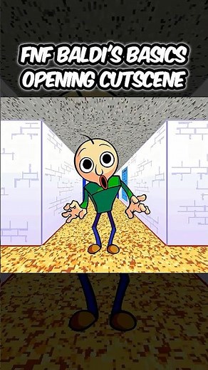 BALDI’S BASICS IN FNF OPENING ANIMATION #fnf #fnfmod #baldisbasics #animation #shorts