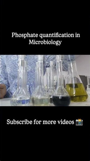 Phosphate quantification in Microbiology # #research #microbiology #laboratory #science #biology