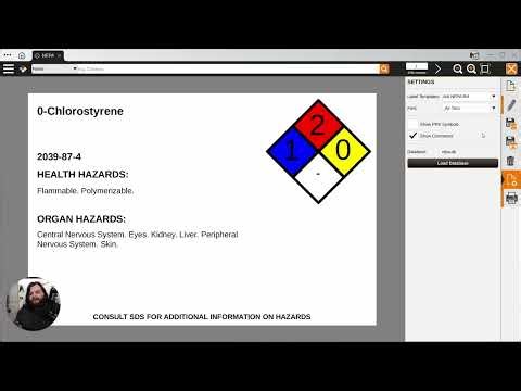 SDS Sheet with NFPA & RTK Module | LabelForge PRO