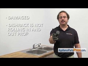 How To: Frigidaire/Electrolux Lower Dishrack Roller And Axle Assembly 154174503