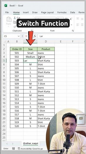 Learn SWITCH Function in Excel | Excel Tips & Tricks